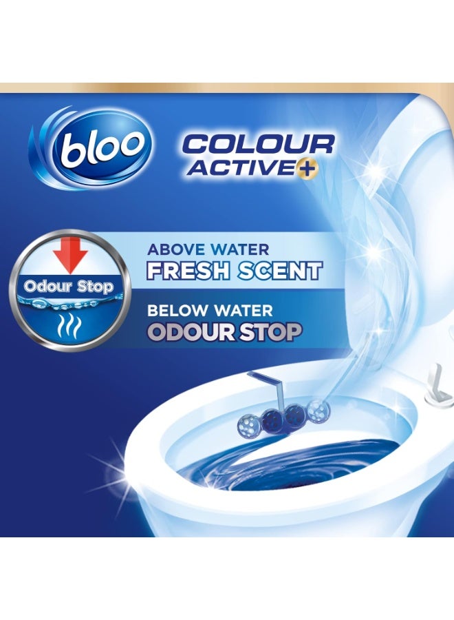bloo Power Active Balls Bleach Advanced Rim Block With Cleaning Foam Anti Limescale Protection And Extra Freshness 100G - Image 3