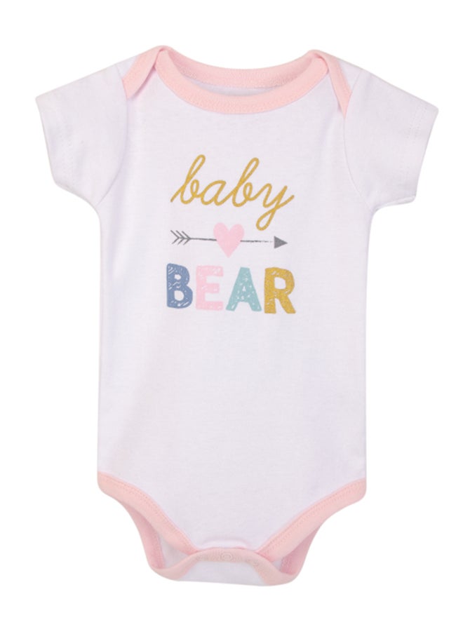 hudson baby Baby Layette Set 3 Piece Pink Lattice, 0 - 3 Months  - Image 4