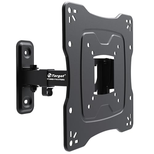 Target TT-WMD-1742-2TS(B2) TV Wall Mount Bracket for 17-42 Inch Screens, Premium Steel, Tilt +5/-15°, VESA 200x200mm, 25kg Capacity, Swivel 180°, Universal Mount for Home, Hospital, Office, Hotel - Image 1