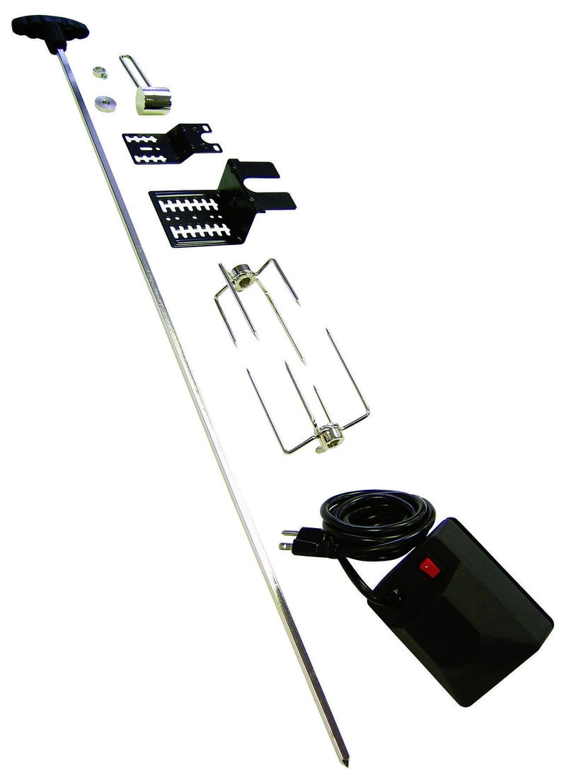 GrillPro مجموعة الشواء GrillPro 60090 للدوران للشوايات، 39-1/2"، أسود - Image 4