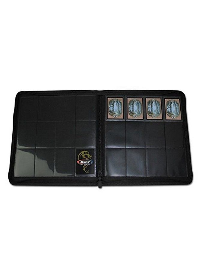 BCW 12 Pocket Z Folio Lx Trading Card Albums Black - Image 4