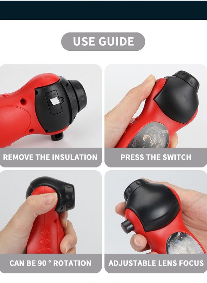 GROIC - Children Projector Flashlight, Light-Emitting Toys 24 Dinosaur Patterns Torch Projection Light Kids Sleep Bedding Story Early Educational Toy for Child Infant Toddler - Image 1