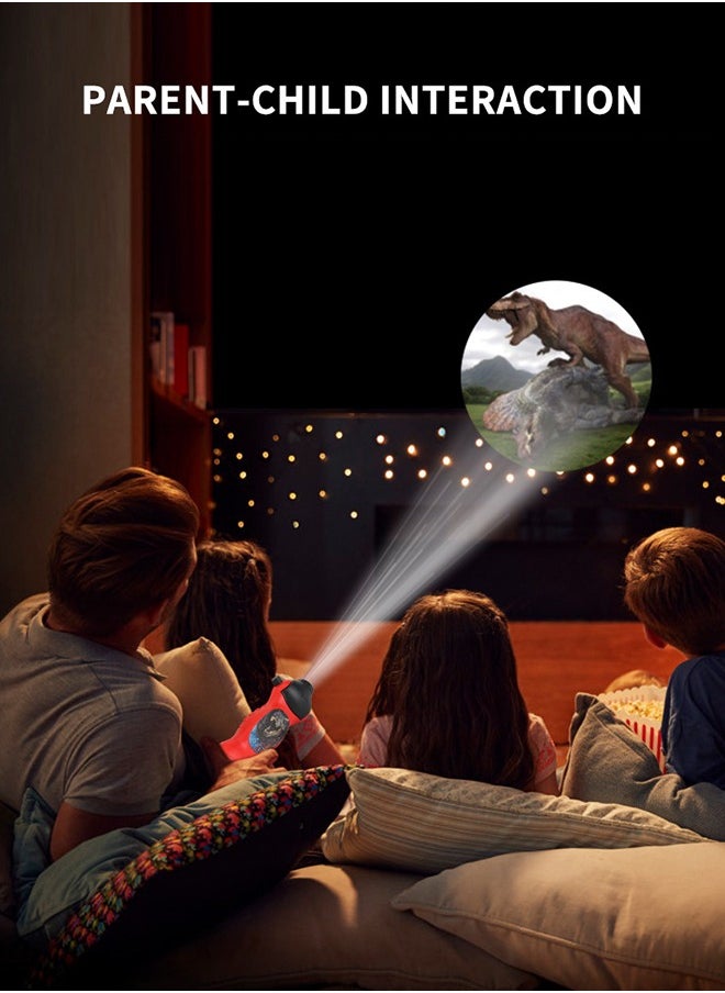 GROIC - Children Projector Flashlight, Light-Emitting Toys 24 Dinosaur Patterns Torch Projection Light Kids Sleep Bedding Story Early Educational Toy for Child Infant Toddler - Image 1