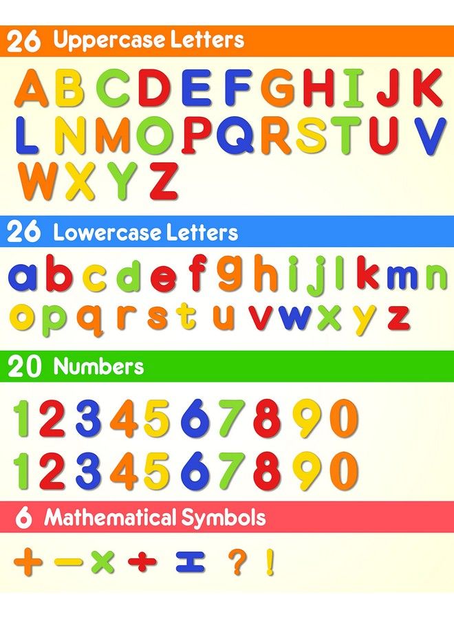 Coogam Eva Magnetic Letters Numbers 78 Pcs Alphabet Abc 123 Fridge Magnets Colorful Educational Toy Set Preschool Learning Spelling Counting Uppercase Lowercase Math For 3 4 5 Years Kid - Image 3