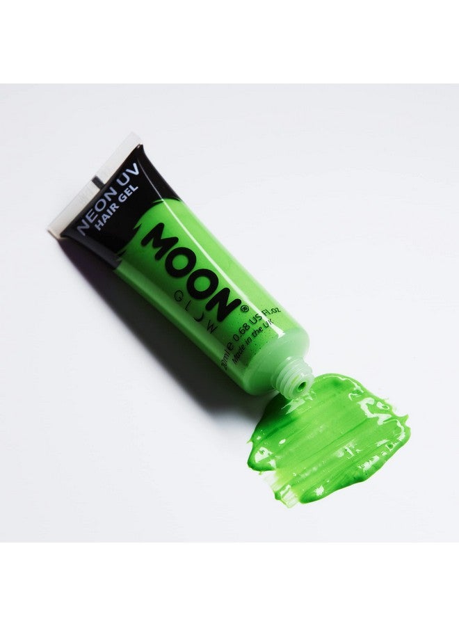 Moon Glow Blacklight Neon Uv Hair Gel 0.67Oz Intense Green Temporary Wash Out Hair Color Spike And Glow - Image 2