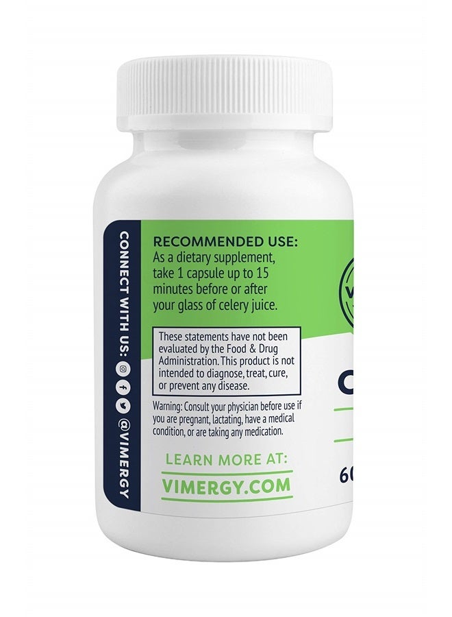 Vimergy سيلري فورس ®، 60 حصة – دعم الأعصاب والعضلات والخلايا - مزيج قوي من المغنيسيوم، الإينوزيتول، L-جلوتامين، L-توراين وكولين – غير معدّل وراثياً، خالي من الغلوتين، كوشير، بدون صويا، نباتي، باليو - Image 2