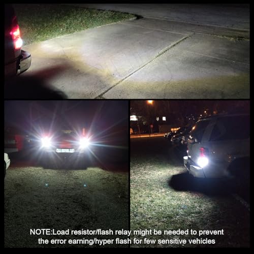 AZQOP 3157 LED Reverse Bulbs Compatible for Chevy Silverado/GMC Sierra 1500 2500 1999-2003 2004 2005 2006 2007 2008 2009 2010 2011 2012 2013, 3047 3156 3057 Back Up Lights, 300% Brightness 6000K White, 2PCS - Image 5