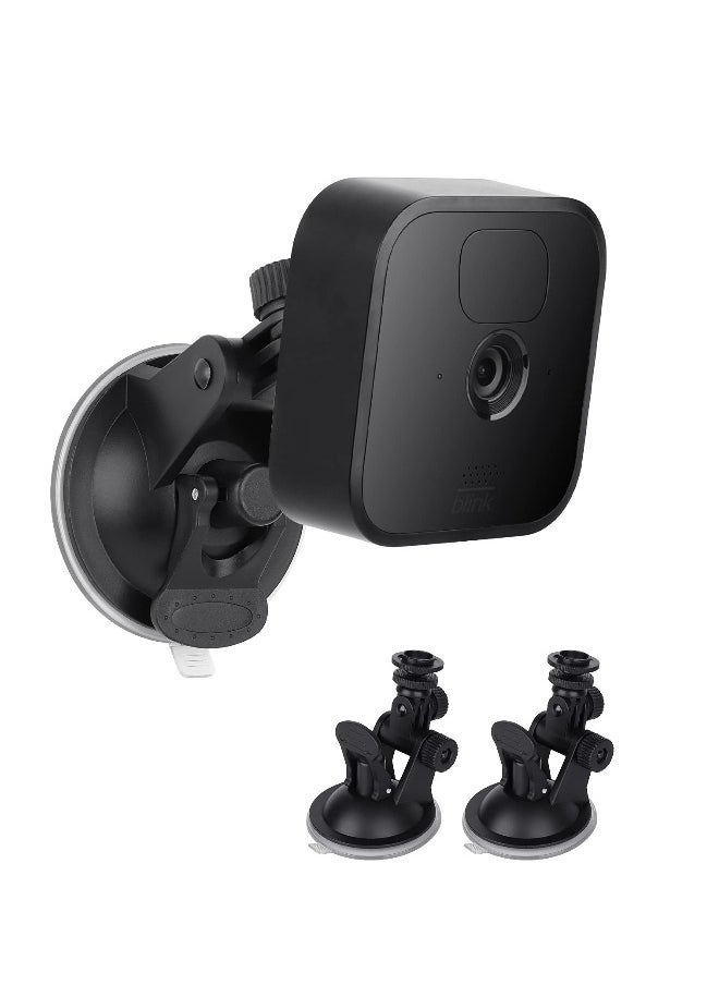 4pcs Suction Cup Mount for All-new Blink Outdoor/indoor Camera, Blink Xt / Xt2, Blink Mini, Attach Your Blink Home Security Camera with No Tools, Driving Recorder Action Camera Car Suction Cup Bracket