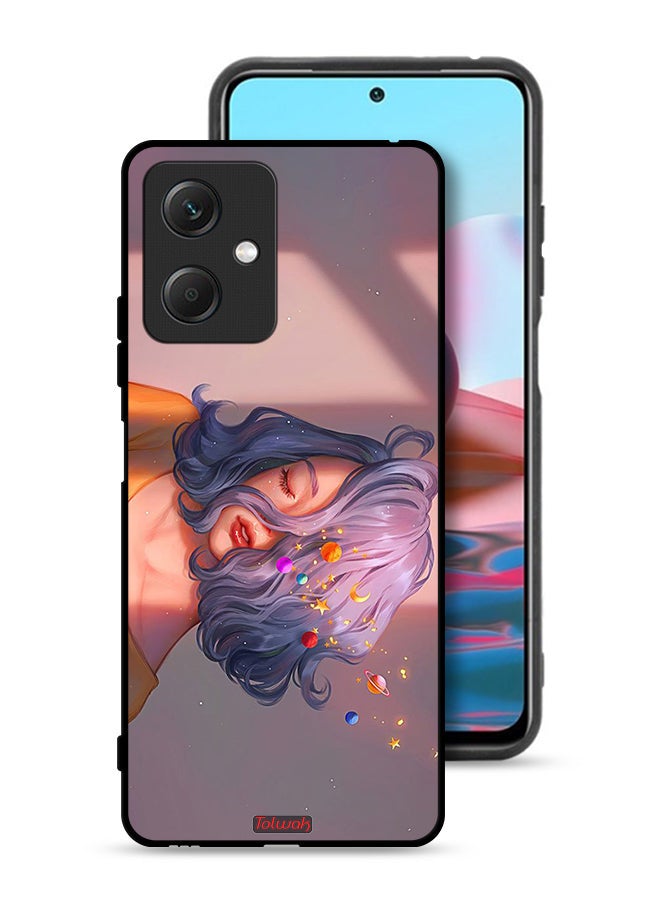 Tolwak Xiaomi Redmi Note 12 Protective Case Cover Girl And Space Art - Image 1