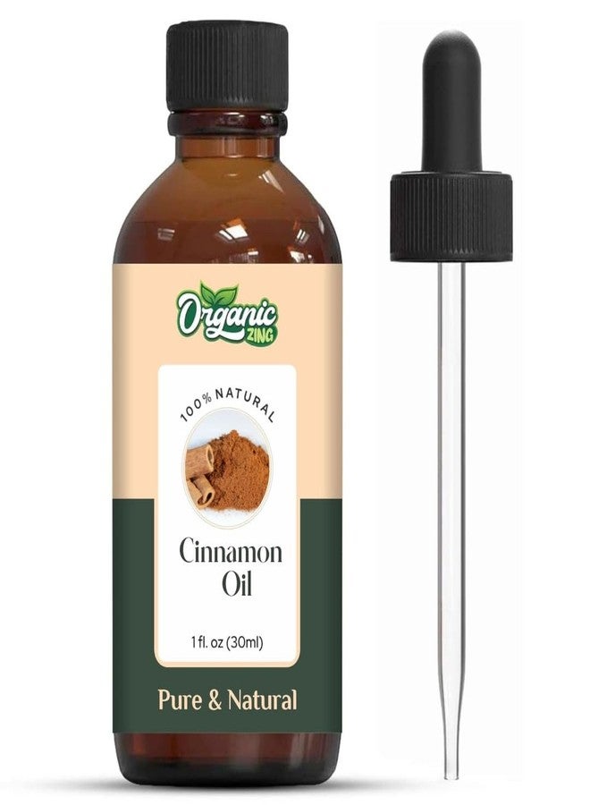 ORGANIC ZING زيت القرفة العضوي (Cinnamomum verum) | زيت عطري نقي وطبيعي للعناية بالبشرة، والروائح العطرية، والموزع - 30 مل / 1.01 أونصة سائلة - Image 1