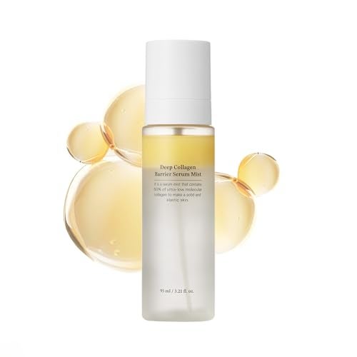 SUNGBOON EDITOR Deep Collagen Barrier Serum Mist  Real Collagen Multi Peptides Hydration Wrinkle Care for Dry Skin Wrinkles Korean Moisturizer Korean Skin Care Glass Skin Mist