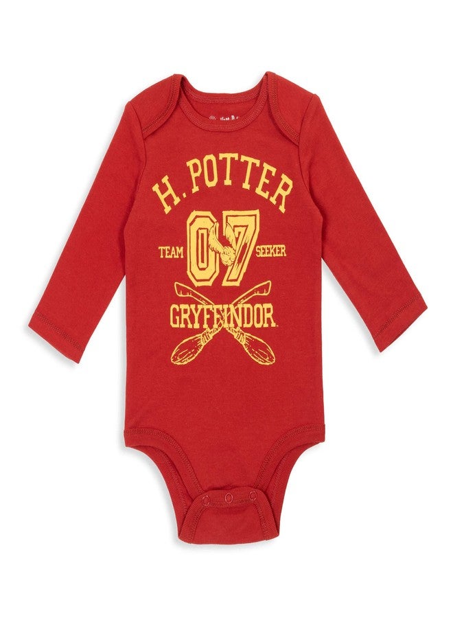 Harry Potter Baby Boys 3 Pack Long Sleeve Bodysuits Multicolor 18 Months - Image 3