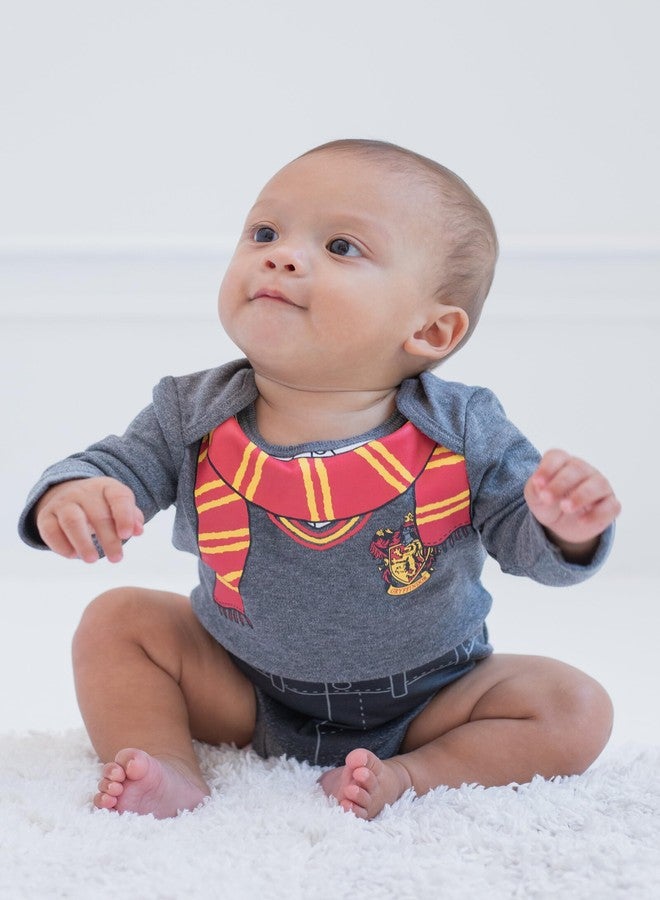 Harry Potter Baby Boys 3 Pack Long Sleeve Bodysuits Multicolor 18 Months - Image 5