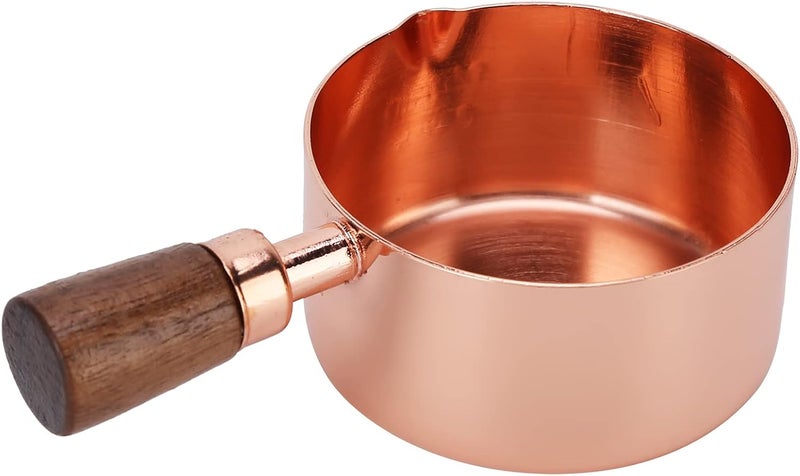 Anti topple design SIXRUN Rose Gold Stainless Steel Sauce Pan, Multifunctional Sauce Cup with Composite Wood Handle, for Condiments Seasonings Appetizers Restaurants Picnics (1/3cup) Wide use compliant quality Flexible trendy construction Flexible use switching Worldwide simple practical design Cost effective upgraded craftsmanship Balanced weight Heavy load resistant Trendy budget practical design Natural tone color options Economical varied sizing picks All condition fit Pre-stock well-packed goods Diverse use resistant crafted quality Practical design alternatives Set product combo compatible Multi warehouse process Upgraded general grade quality Changing environment compatible Simple multi-feature universal build Flexible sizing options Remote area delivery Growing order stock support Assorted color options Widely used design - Image 3