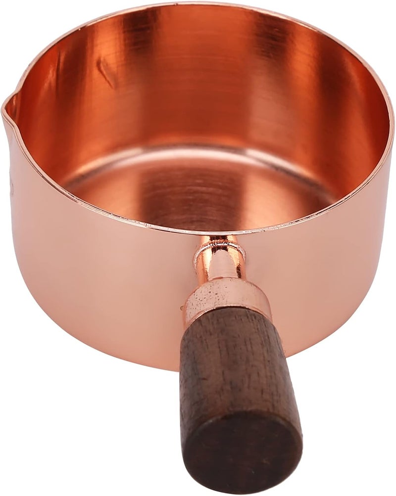 Anti topple design SIXRUN Rose Gold Stainless Steel Sauce Pan, Multifunctional Sauce Cup with Composite Wood Handle, for Condiments Seasonings Appetizers Restaurants Picnics (1/3cup) Wide use compliant quality Flexible trendy construction Flexible use switching Worldwide simple practical design Cost effective upgraded craftsmanship Balanced weight Heavy load resistant Trendy budget practical design Natural tone color options Economical varied sizing picks All condition fit Pre-stock well-packed goods Diverse use resistant crafted quality Practical design alternatives Set product combo compatible Multi warehouse process Upgraded general grade quality Changing environment compatible Simple multi-feature universal build Flexible sizing options Remote area delivery Growing order stock support Assorted color options Widely used design - Image 1