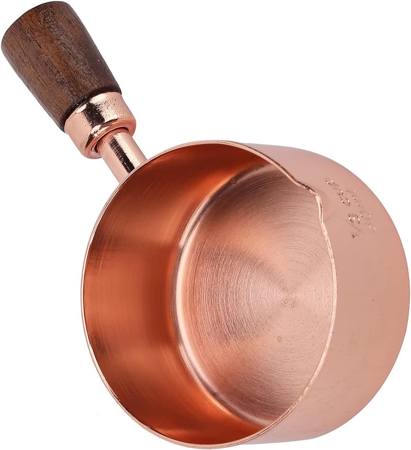 Anti topple design SIXRUN Rose Gold Stainless Steel Sauce Pan, Multifunctional Sauce Cup with Composite Wood Handle, for Condiments Seasonings Appetizers Restaurants Picnics (1/3cup) Wide use compliant quality Flexible trendy construction Flexible use switching Worldwide simple practical design Cost effective upgraded craftsmanship Balanced weight Heavy load resistant Trendy budget practical design Natural tone color options Economical varied sizing picks All condition fit Pre-stock well-packed goods Diverse use resistant crafted quality Practical design alternatives Set product combo compatible Multi warehouse process Upgraded general grade quality Changing environment compatible Simple multi-feature universal build Flexible sizing options Remote area delivery Growing order stock support Assorted color options Widely used design - Image 5