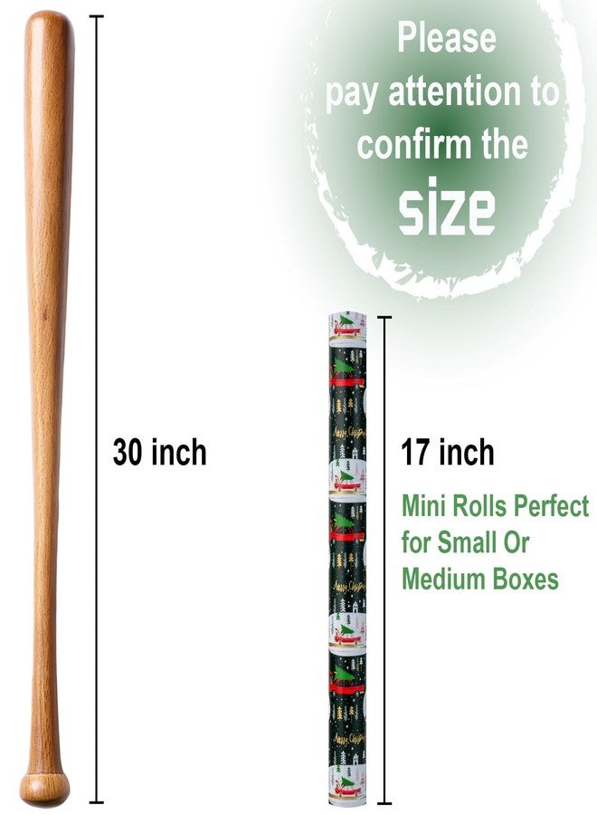 MAYPLUSS Green Christmas Wrapping Paper - 17In x 33 Feet - Truck, Christmas Tree Xmas Gift Wrapping, Gold Foil Wrap Paper for Holiday, Party, Birthday New Year Gift Wrapping Paper,Mini Roll - Image 4