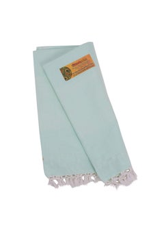 EthnicAlive Ethnic Alive Bhagalpuri Handloom Soft Organic Solid Plain Green Chadar  - Image 3