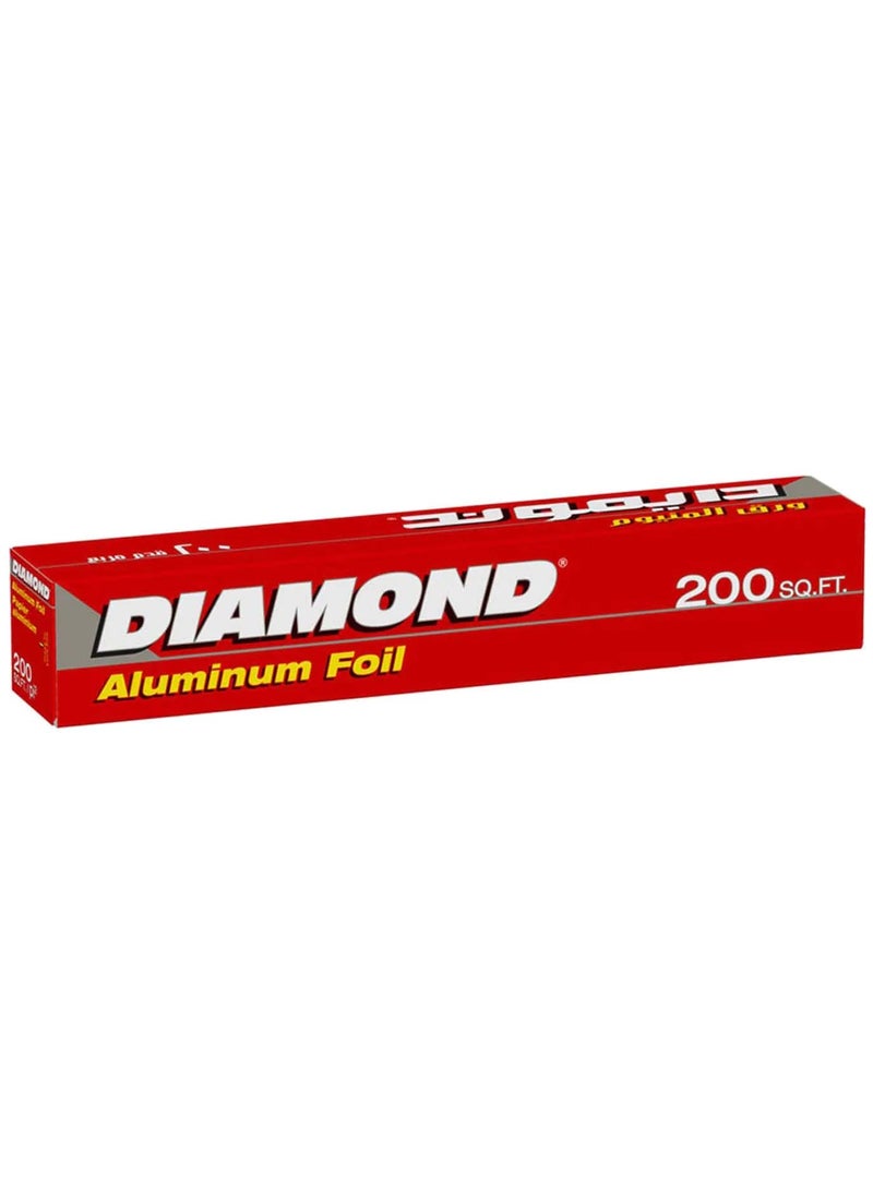 Diamond Aluminum Foil 200 SF Silver - Image 1
