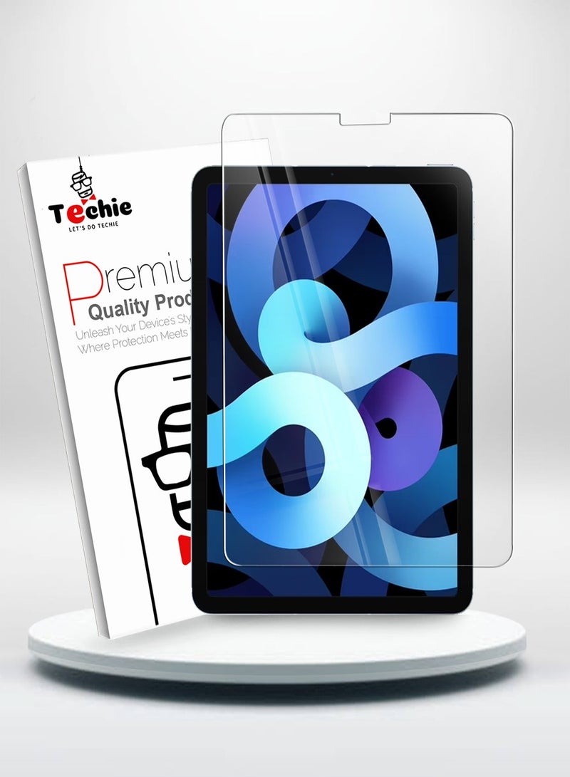 Techie HD Clear Tempered Glass Screen Protector for Apple iPad Air 5th, 4th 10.9 Inch (2022,2020) / iPad Pro 11 inch (2022) - Ultra-Thin 0.33mm Thickness, Bubble-Free Application - Image 1