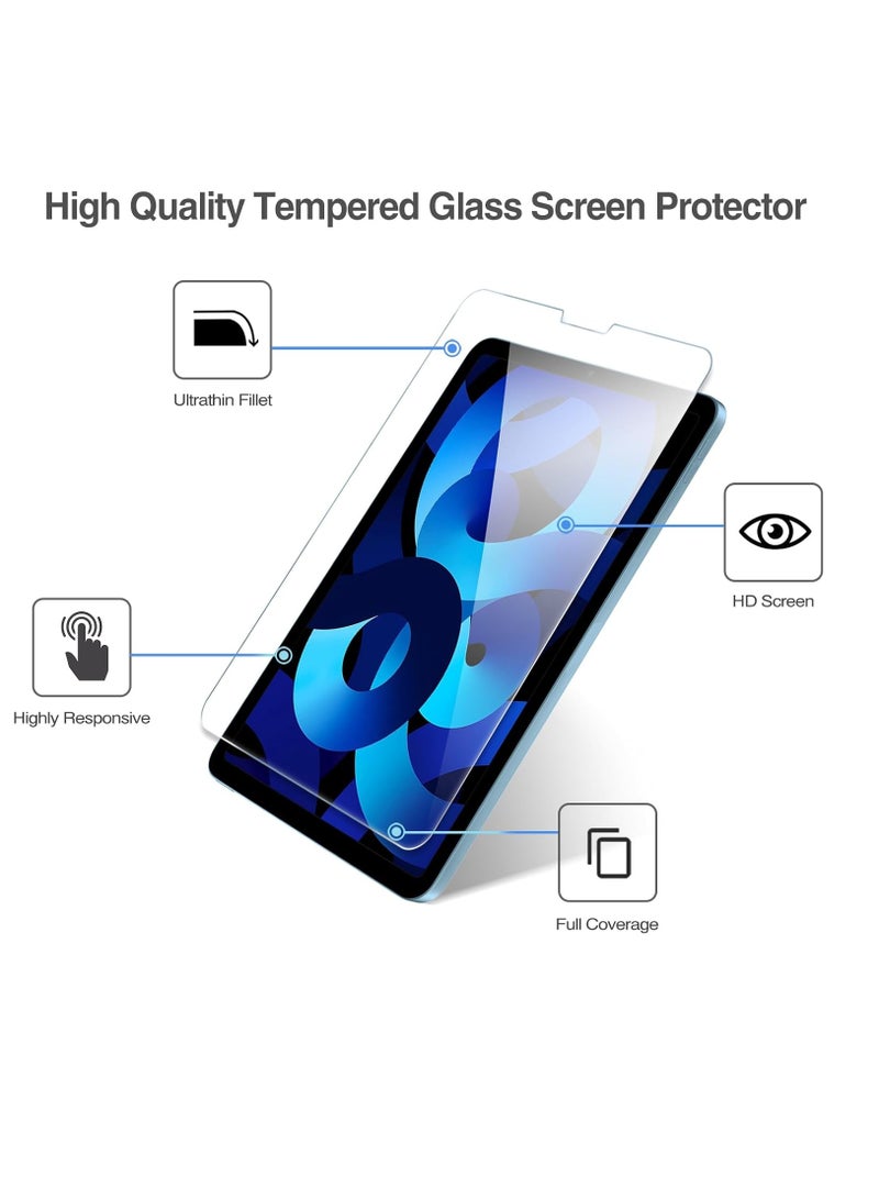 HD Clear Tempered Glass Screen Protector for Apple iPad Air 5th, 4th 10.9 Inch (2022,2020) / iPad Pro 11 inch (2022) - Ultra-Thin 0.33mm Thickness, Bubble-Free Application