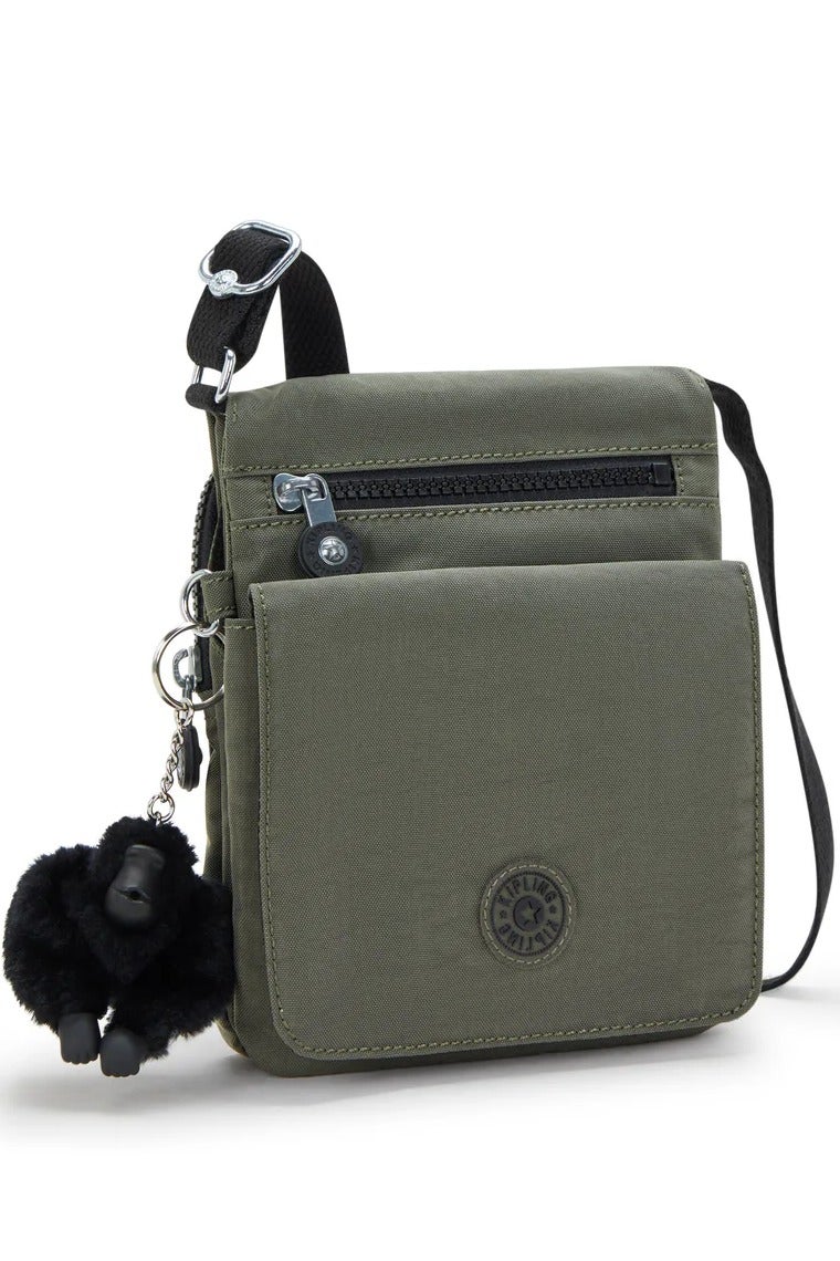 kipling New Eldorado Small Female Crossbody Bag - Green Moss - Image 4