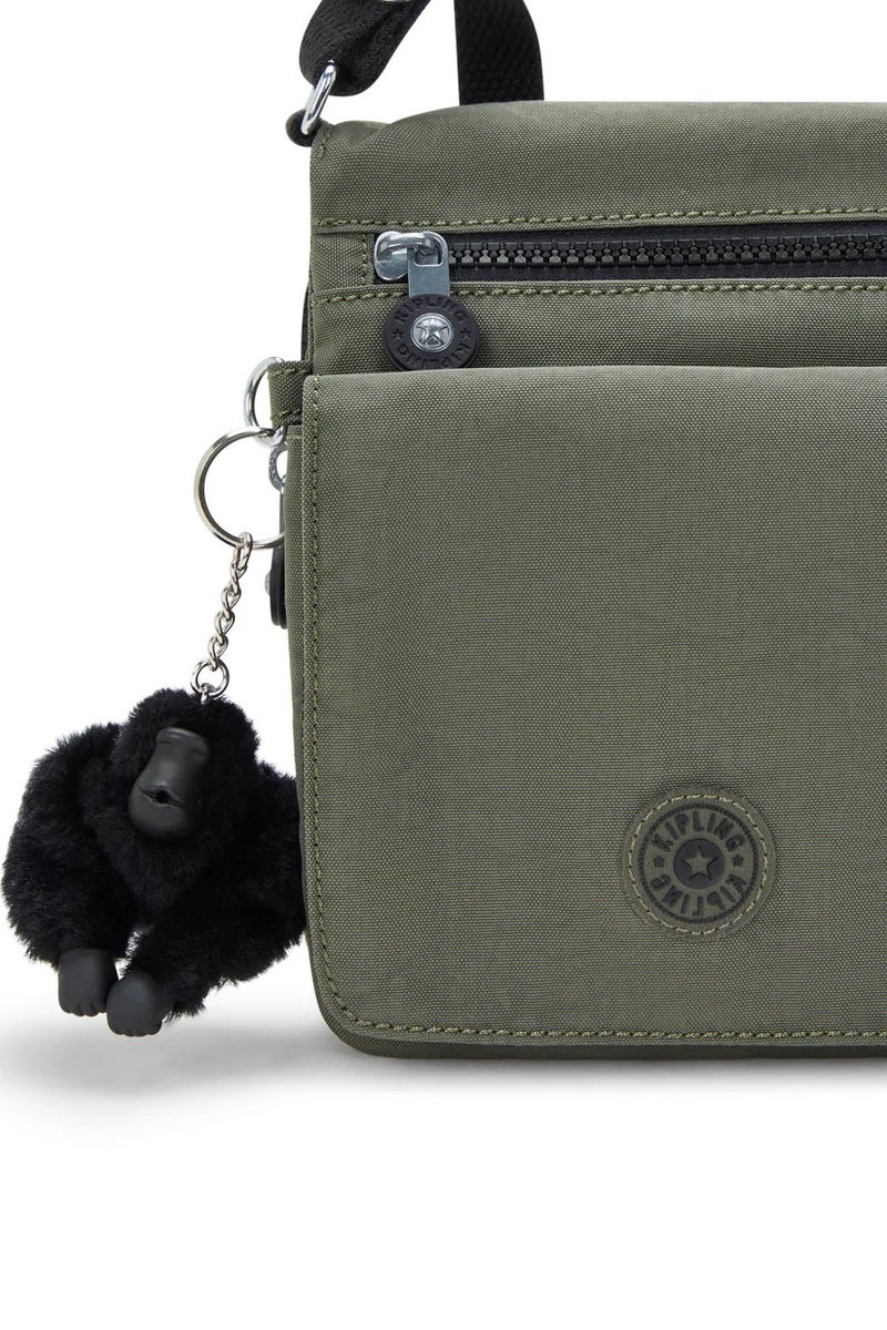 kipling New Eldorado Small Female Crossbody Bag - Green Moss - Image 5