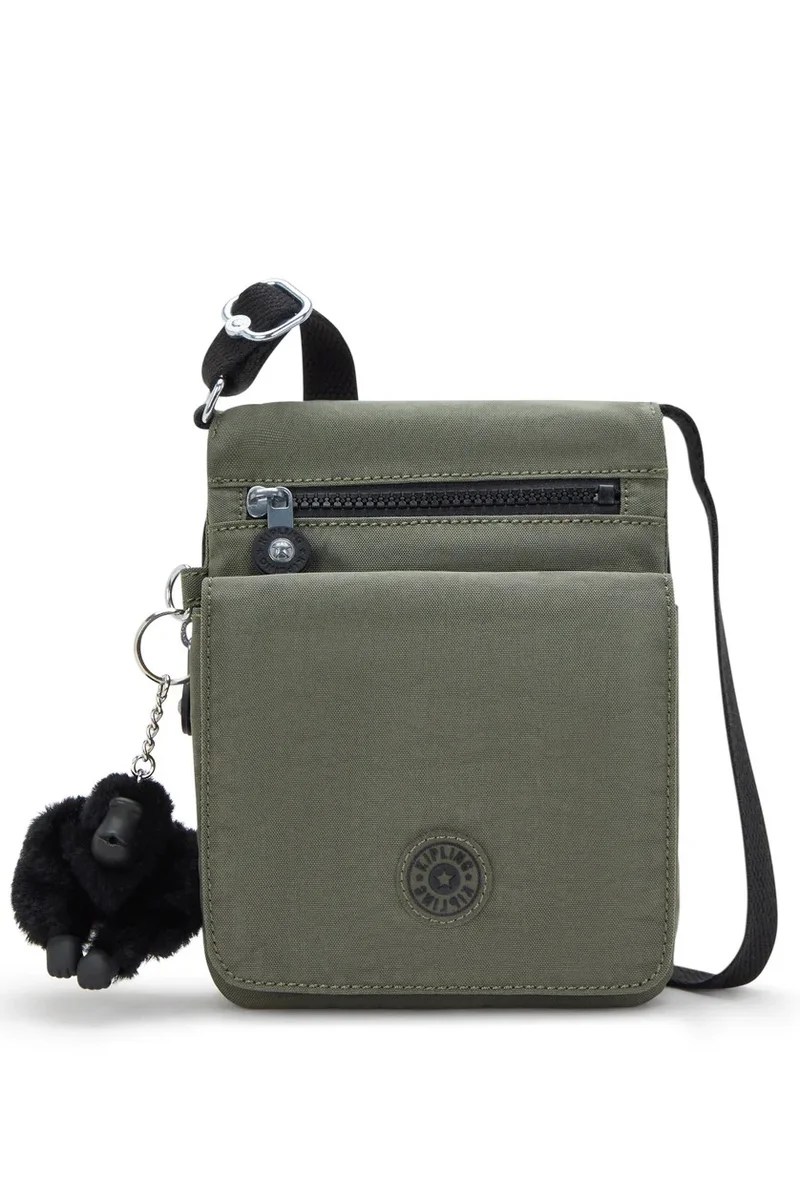 kipling New Eldorado Small Female Crossbody Bag - Green Moss
