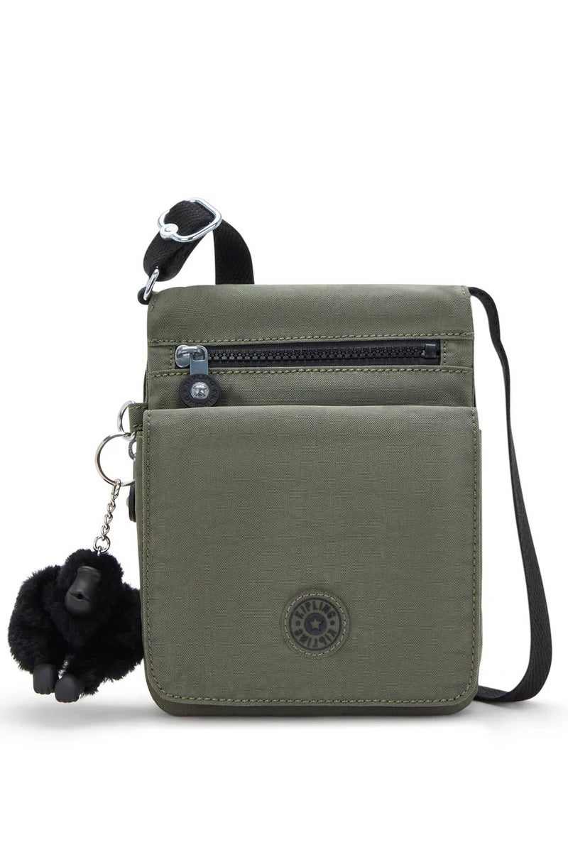 kipling New Eldorado Small Female Crossbody Bag - Green Moss - Image 1