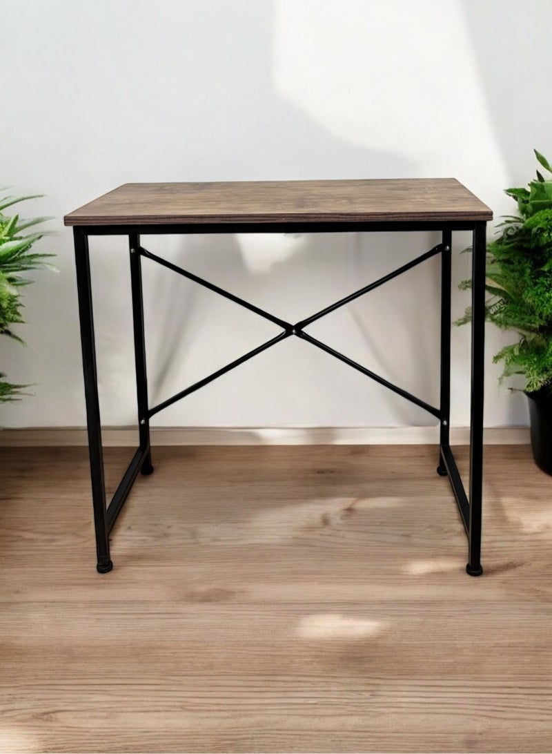 Metal Excellence Desk 80*40cm, easily assembled and disassembled - Brown - Image 4