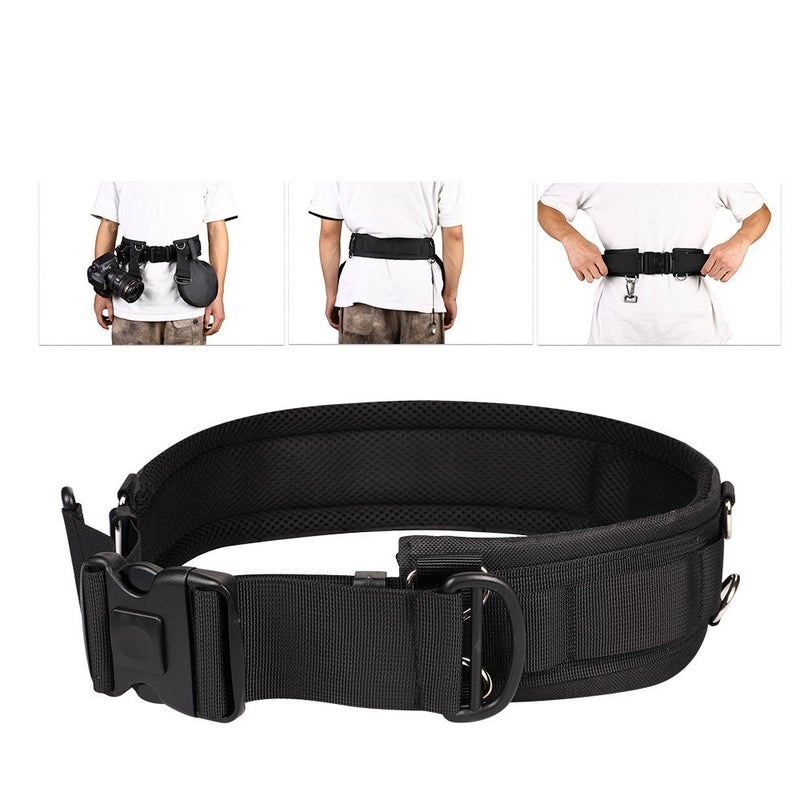 Caleo waist strap SLR camera fill light fixed belt storage shooting mountaineering lens storage buckle Storage belt 