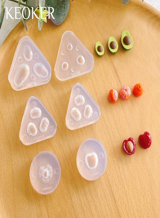 Keoker Fruit Polymer Clay Earring Molds, 3D Shape Silicone Molds for Clay, Polymer Clay Tools - Image 3
