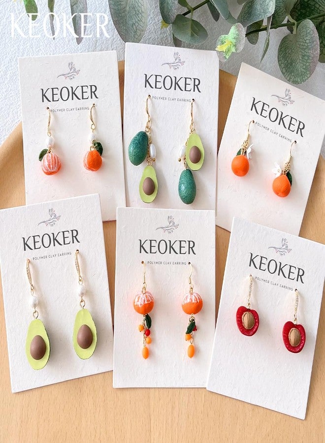 Keoker Fruit Polymer Clay Earring Molds, 3D Shape Silicone Molds for Clay, Polymer Clay Tools - Image 2