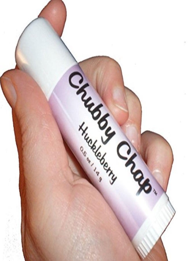 Chubby Chap - Three (3x Large Jumbo Chapstick Natural Chapstick - 1/2 Ounce Lip Balm (Huckleberry - Image 1