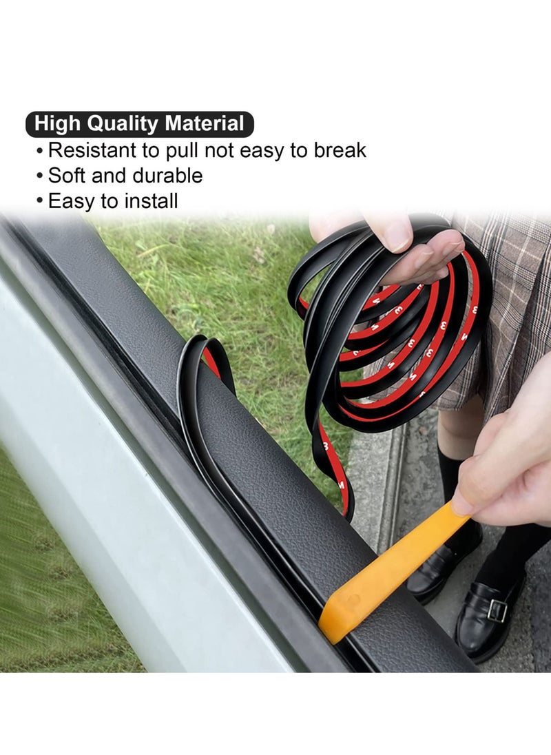Generic - Auto Window Sealing Strip, 3.6m/11.8ft Auto Glass Adhesive Strip, V-Window Seal Universal Self Adhesive Suitable for Windproof, Vibration Abnormal Noise, Noise Reduction - Image 1