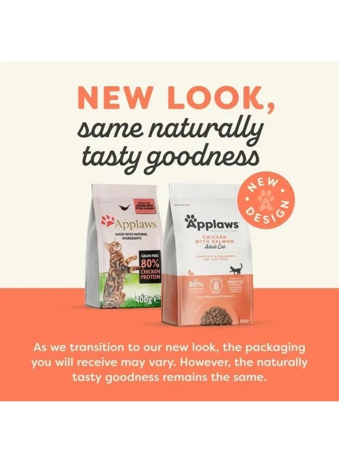 Applaws Adult Cat Dry Food Chicken With Salmon Recipe Dry Cat Food Bag 2kg - Image 2