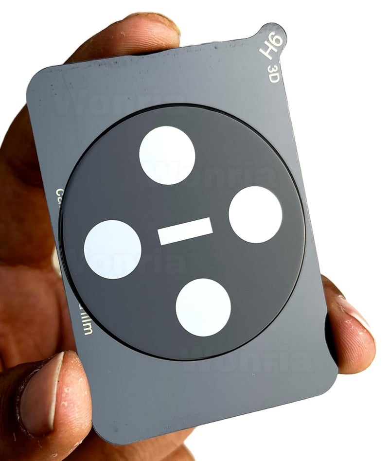 WonRia ® حزمة 1 - واقي عدسة الكاميرا الخلفية لجهاز iQOO Z10 5G [3D بريميوم] - أسود - Image 1