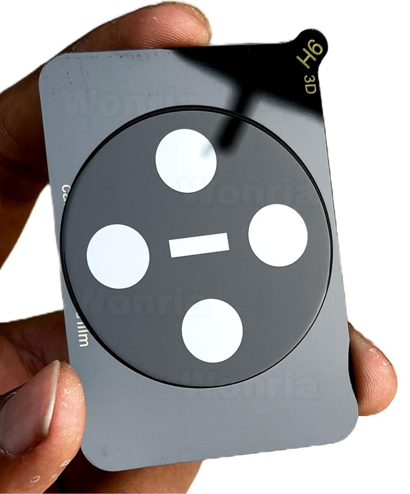 WonRia ® حزمة 1 - واقي عدسة الكاميرا الخلفية لجهاز iQOO Z10 5G [3D بريميوم] - أسود - Image 3