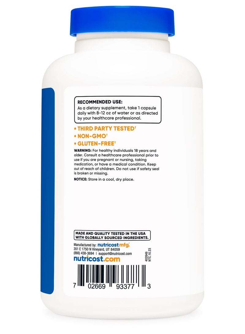 Nutricost Niacin (Vitamin B3), 500MG Per Serving |240 Capsules | 240 SERVINGS - Image 3