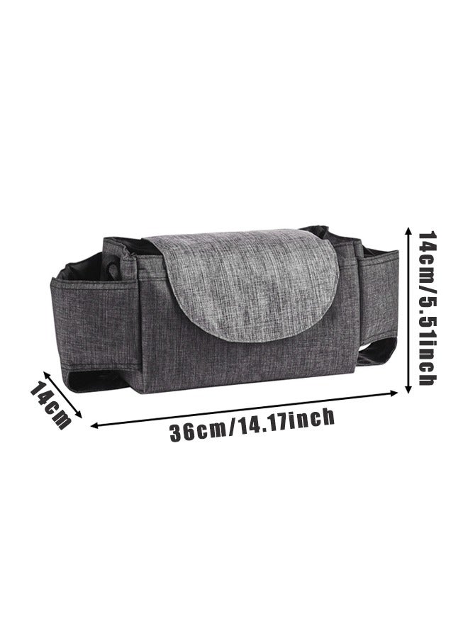 Double Stroller Organizer with Cup Holder,Parent Console Double Jogging Stroller Organizer - Image 2