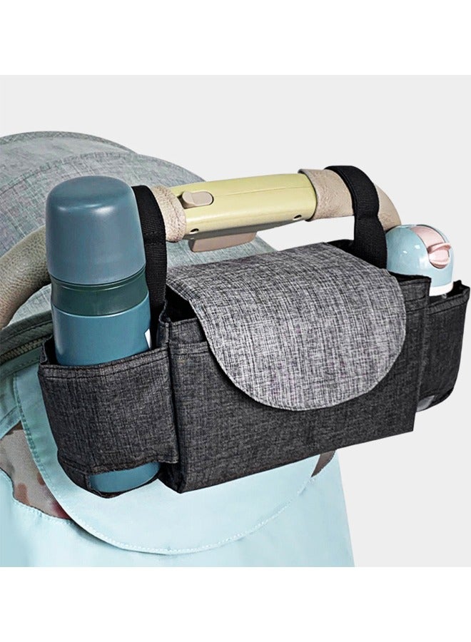 Double Stroller Organizer with Cup Holder,Parent Console Double Jogging Stroller Organizer - Image 5