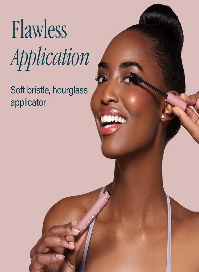 Skinn ماسكارا SKINN Lash-Redemption 4 في 1 - ماسكارا للرموش مع شعيرات ناعمة ومطبق على شكل ساعة رملية تكثف، تجعد، تطيل وتغذي الرموش - تركيبة خالية من الكحول، مقاومة للتكتل والتقشر - Image 3