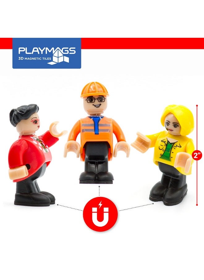Playmags Playmags Magnetic Figures Community Set of 15 Pieces - Play People Perfect for Magnetic Tiles Building Blocks - STEM Learning Toys Children - Magnet Tiles Expansion Accessories Pack (Styles May Vary)  - Image 5