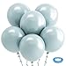 Bezente Dusty Blue Balloons 18 Inch 30 Pack Large Thick Blue Balloons Big Round Slate Latex Balloons for Bridal Shower Wedding Birthday Party Decorations - Image 2
