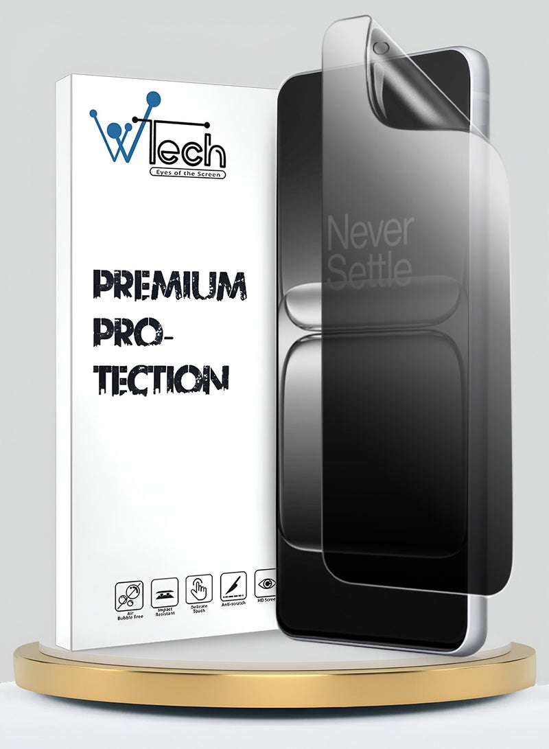 Wtech OnePlus Nord CE5 5G 2025 Premium Hydrogel Anti Spy / Anti Privacy Film Thin and Flexible Screen Protector (MSHFMP) - Clear - Image 1