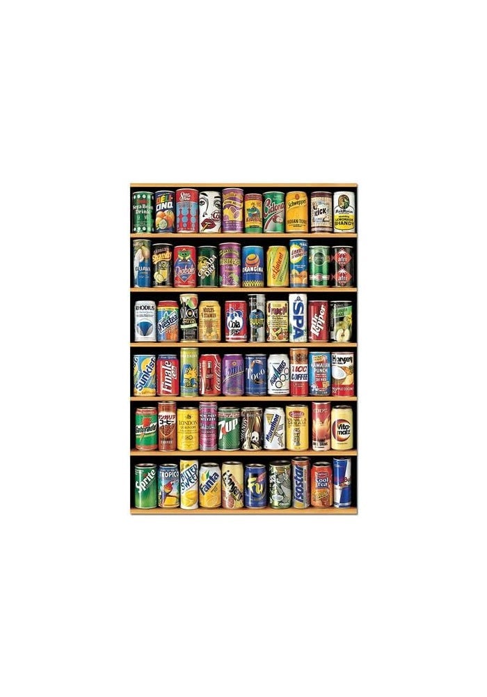 Educa 1500 Piece Puzzle - Cans Collection for Adults with Fix Puzzle Glue - Image 4