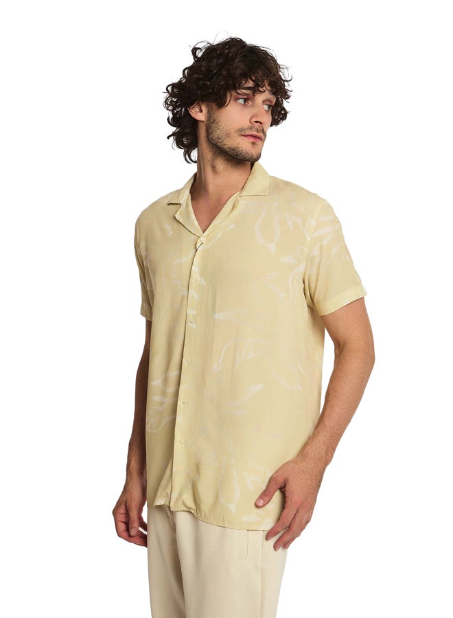 Premoda Fancy Regular Fit Viscose Shirt With Short Sleeves - Image 2