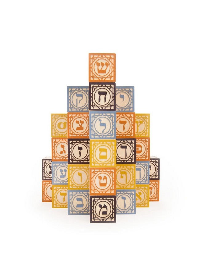 Uncle Goose Hebrew Blocks - Made in The USA - Image 1