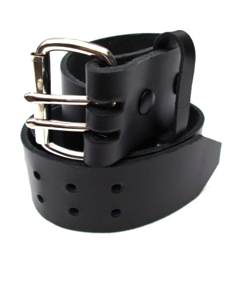 Dangerous Threads Mens Heavy Duty Black Leather Belt 2" Wide (40)