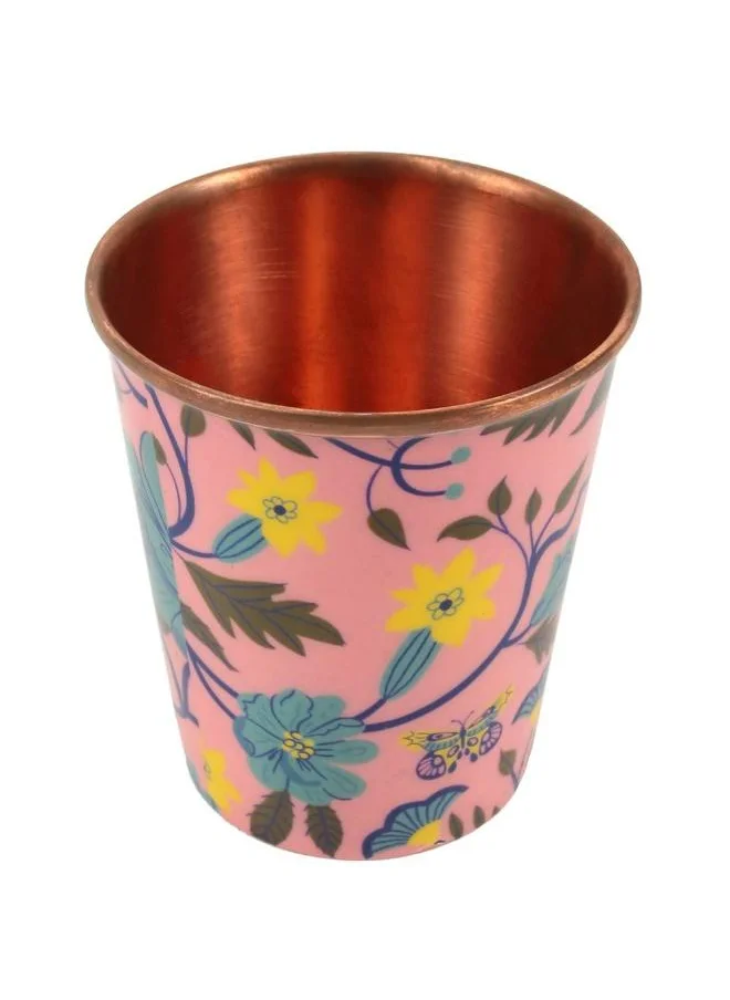 Chumbak Marigold Mor Copper Tumbler, 400ml